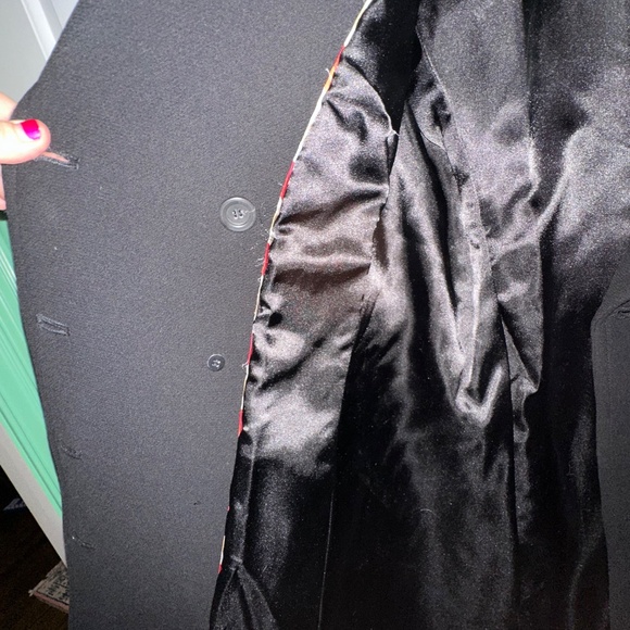 Womens J Crew Black 3/4 length Peacoat- Size 8 - Picture 3 of 6